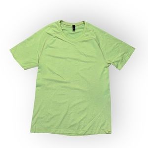 Lululemon Men's Green and Khaki T-shirt